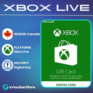Xbox Live Gift Card 100 CAD Key Canada