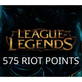 League of Legends Gift Card - 575 RP - Riot Key GLOBAL