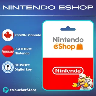 Nintendo eShop Card 5 CAD Nintendo CANADA