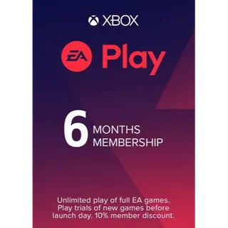 EA Play 6 Month Subscription (Xbox One/ Xbox Series S|X) Key GLOBAL