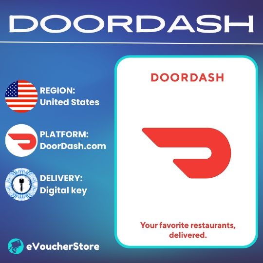 DoorDash Gift Card 40 USD Door Dash Key USA DoorDash Gift Cards