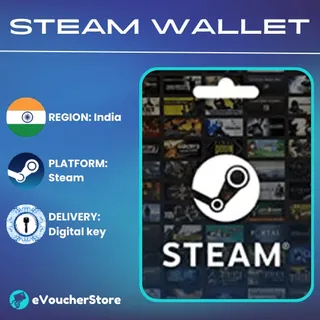 Steam Gift Card 130 INR - Steam Key - For INR Currency Only