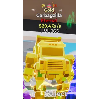Gold Garbagzilla With Rare 🎂 Trait