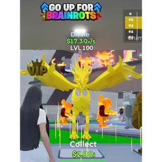 Go Up For Brainrots Gold Skeletono 