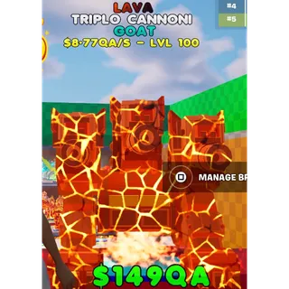 Kick a Lucky Rot Lava Triplo Cannoni