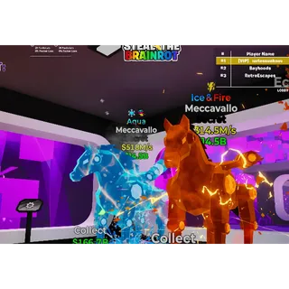 Aqua meccavallo and ice & fire