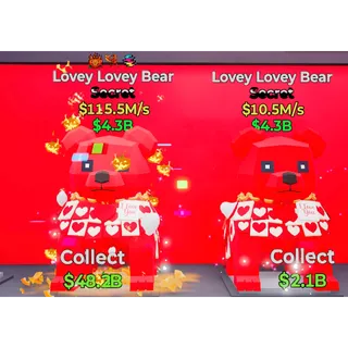 X2 Lovey Lovey Bear 
