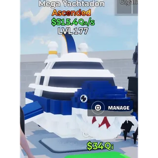 Go Up For Brainrots Mega Yachtadon 
