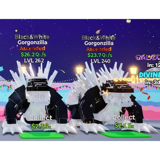 X2 Black & White Gorgonzilla