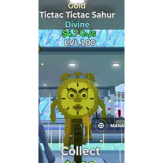 Go Up For Brainrots Gold Tictac TicTac Sahur