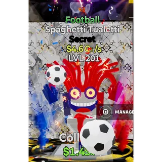 Football Spaghetti Tualetti 4.6Qi/s