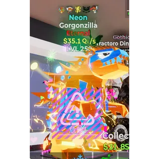Neon Gorgonzilla