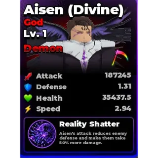 Aisen (Divine) Demon | Roll An Anime To Fight