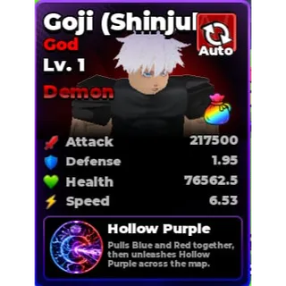 Goji (Shinjuku) Demon | Roll An Anime To Fight
