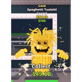 Gold spaghetti tueletti fast delivery!!!!!!!