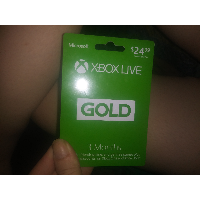 xbox live gold 3 month gift card