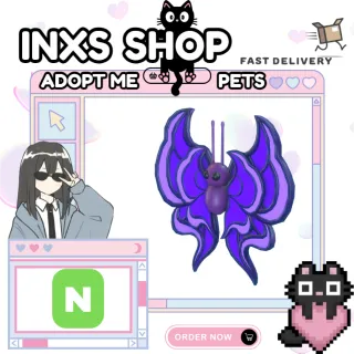 NEON VIOLET BUTTERFLY