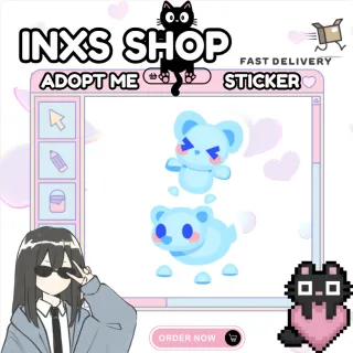 FROSTBITE BEAR AND CUB ANIMATED STICKER