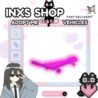 NEON PINK SKATEBOARD