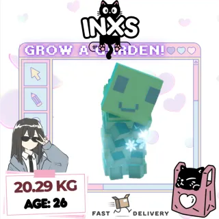 HUGE FROZEN CATERPILLAR