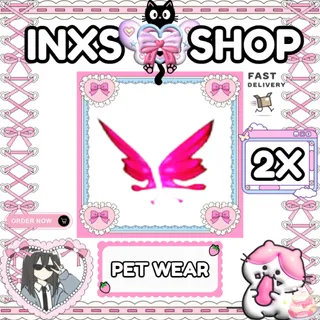 PINK BUTTERFLY WINGS 2X