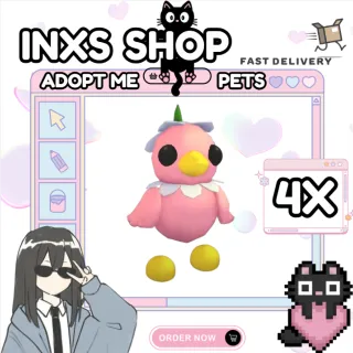 FLOWER POWER DUCKLING 4X