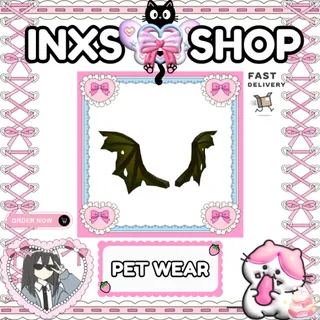 HALLOWEEN GREEN ZOMBIE BAT WINGS