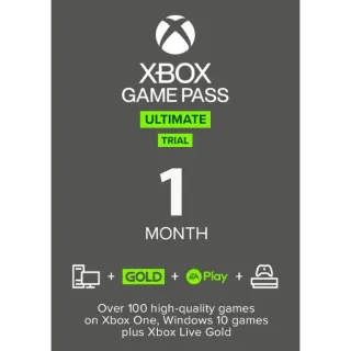 Xbox Game Pass Ultimate Trial 1 Month USA NON STACKABLE