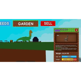 Everchanted Brontosaurus 60/61kg+ Grow A Garden