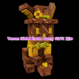 Venom Gilded Choc Easter Bunny 60/61KG+ Grow A Garden