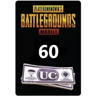 60 UC PUBG Mobile (Unknown Cash) Global