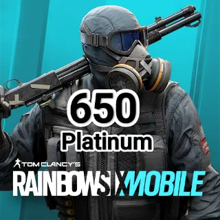 650 Platinum Tom Clancy's Rainbow Six Mobile Global Fast Delivery