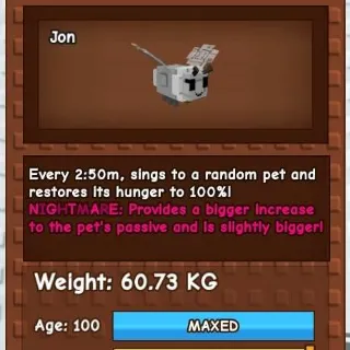 Huge Nightmare Moth 60kg+ Grow A Garden