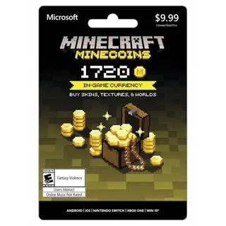 Minecraft 1720 Minecoins Pack Instant Delivery