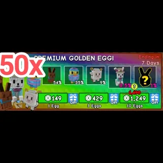 50x Premium Golden Eggs Grow A Garden