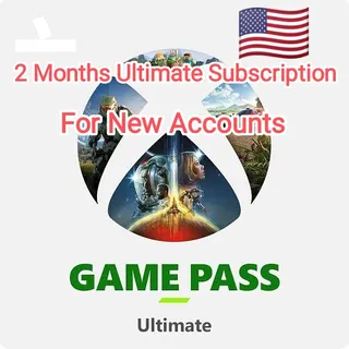 Xbox Game Pass Ultimate 2 Month USA instant Delivery For New Accounts
