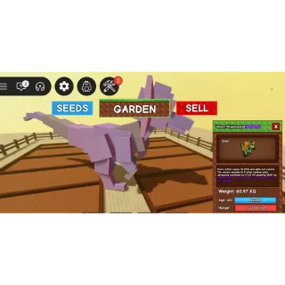 Huge Venom Dilophosaurus 60/61 KG+ Grow A Garden