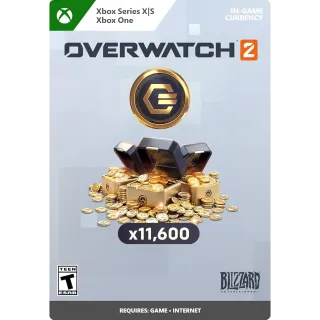 Overwatch 2 Overwatch 11600 Coins Xbox Fast Delivery 
