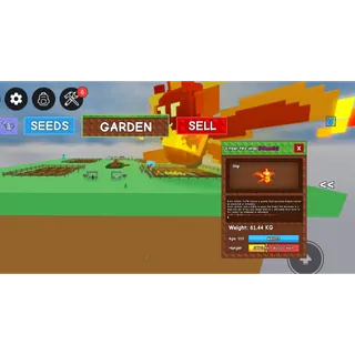Huge Ember Fire Wisp 60/61KG+ Grow A Garden
