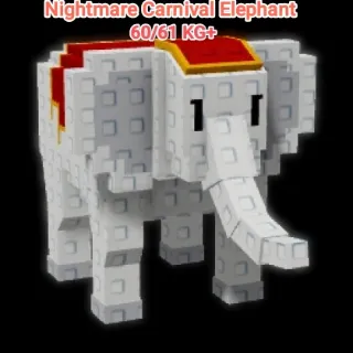 Nightmare Carnival Elephant 60/61KG+ Grow A Garden