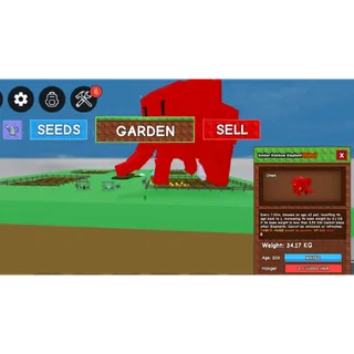 Huge Ember Rainbow Elephant 34.17 kg Grow A Garden No toy Needed