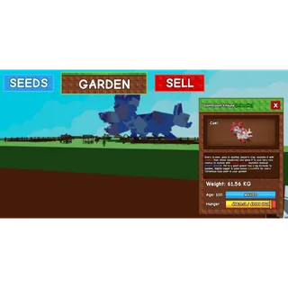 Giant Golem Kitsune 60/61 KG+  Grow A Garden