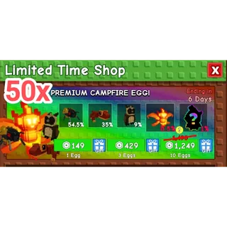 50x Premium Campfire Eggs Grow A Garden