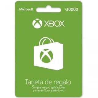 $30000 COP Xbox Gift Card (COLOMBIA)