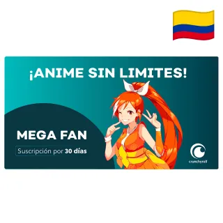 Crunchyroll Mega Fan 1 Month (COLOMBIA)