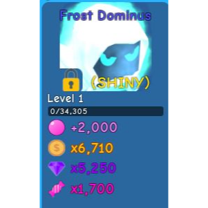 Other Shiny Frost Dominus Bh In Game Items Gameflip - shiny bacon hair roblox