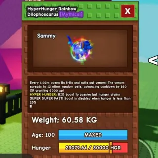 Rainbow Hatched Dilo