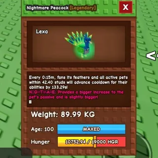 15 Second Peacock