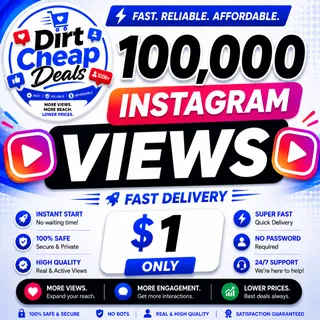 Instagram Views 100,000 - FAST DELIVERY + COMMUNICATION