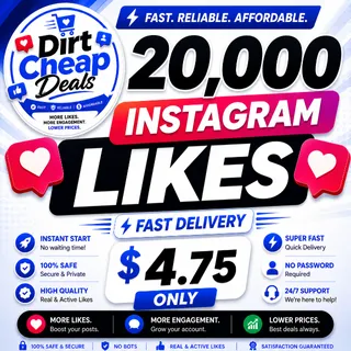 Instagram Likes 20,000 (BEST DEAL) (Global)
